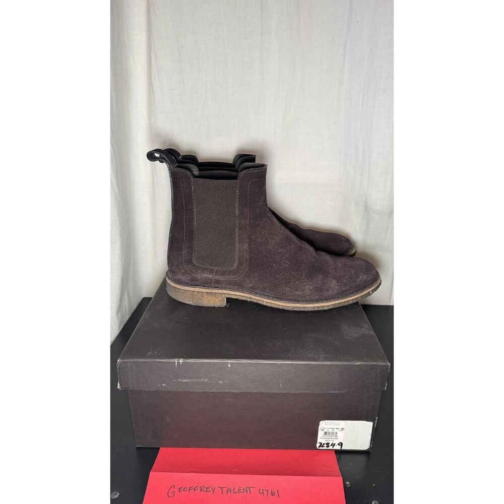 Bottega Veneta Suede Chelsea Boots –Dark Brown (US 9 /EU 42)